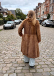 Pastel Mink Fur Coat - S
