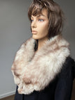 Beige Polar Fox Fur Collar