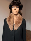 Beige Lamb Fur Collar