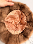 Pastel Mink Panama Fur Hat