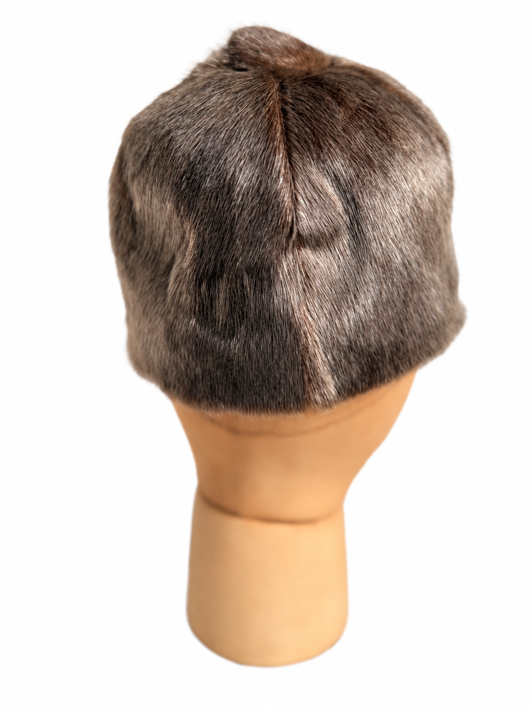 Visor Grey Fur Hat