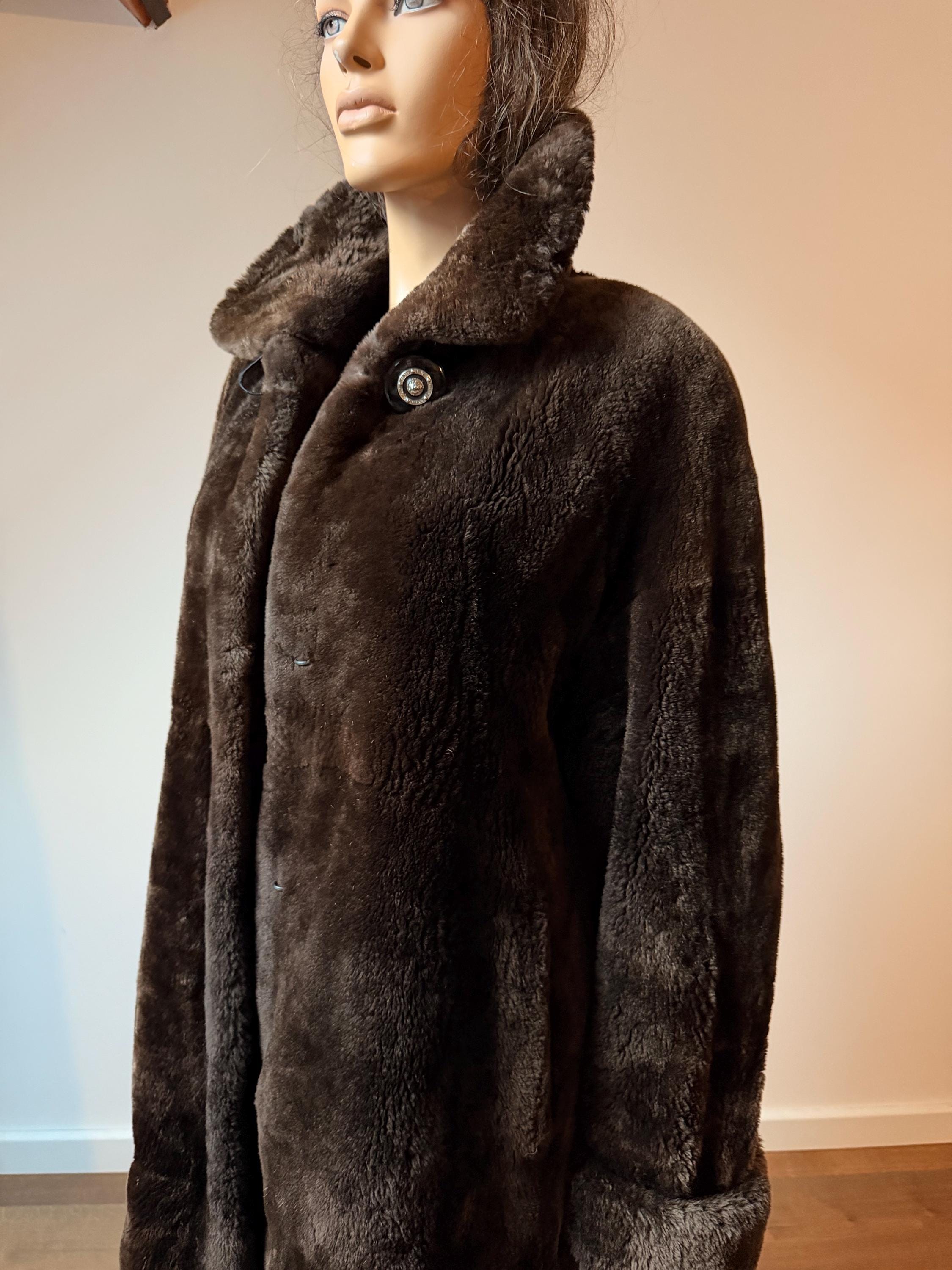 Sheared Beaver Fur Coat  - L-XL