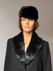 Black Beaver Fur Collar