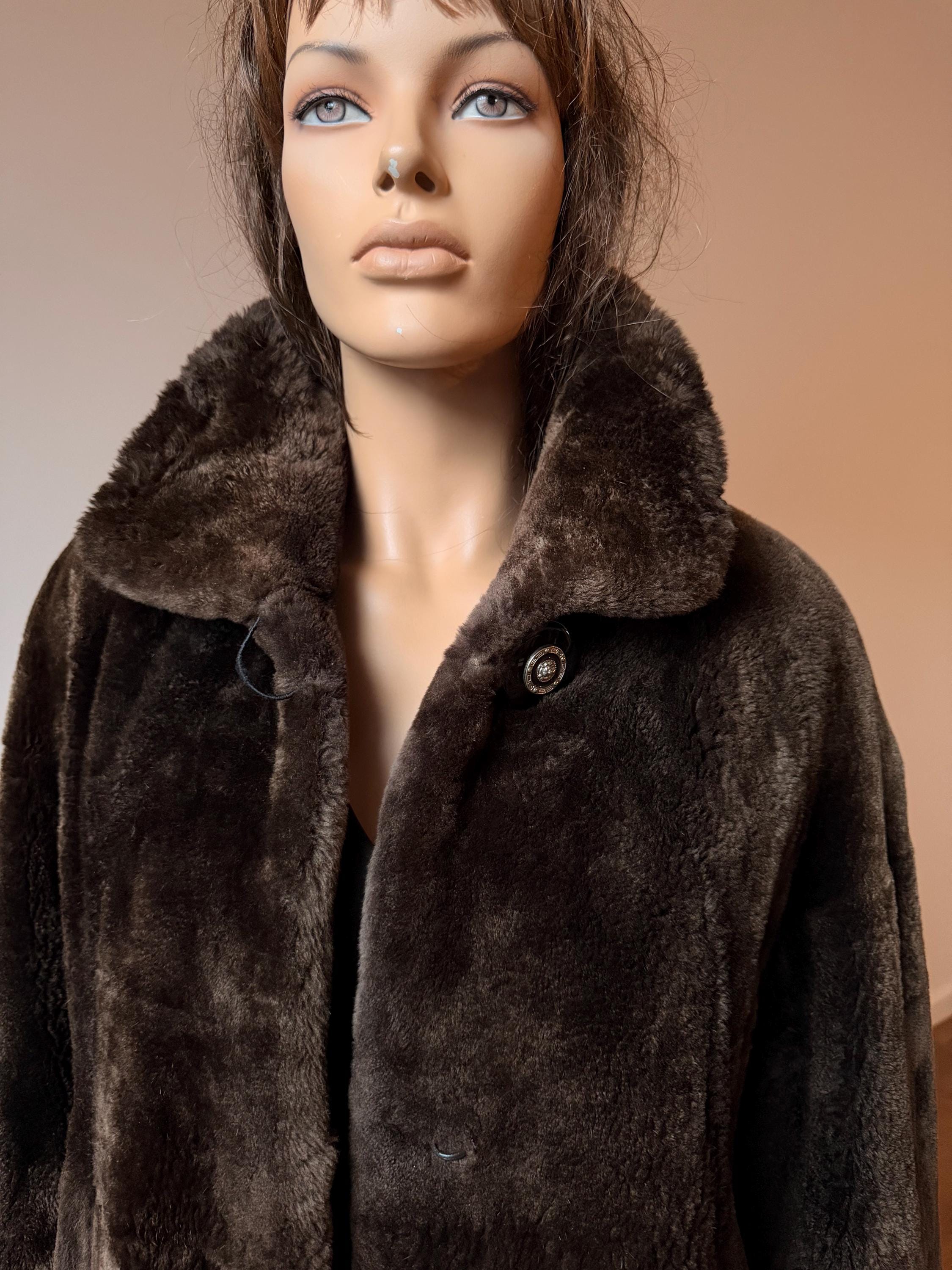 Sheared Beaver Fur Coat  - L-XL
