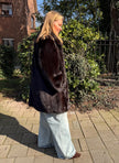 Brown Mink Fur Coat – L-XL