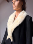 White Mink Fur Collar