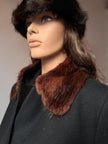 Set Brown Fur Collar & Cuffs