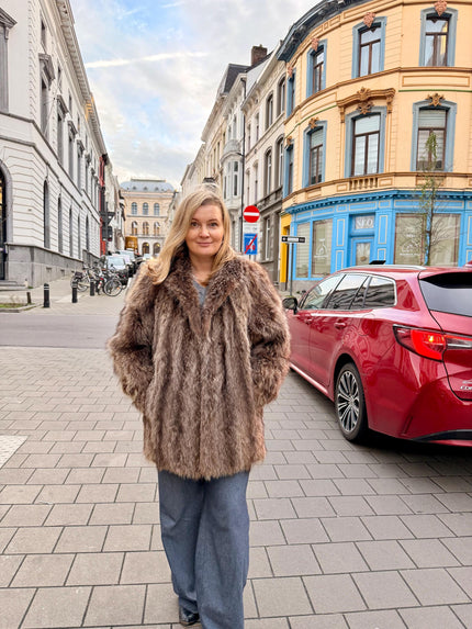 Raccoon Fur Jacket - M