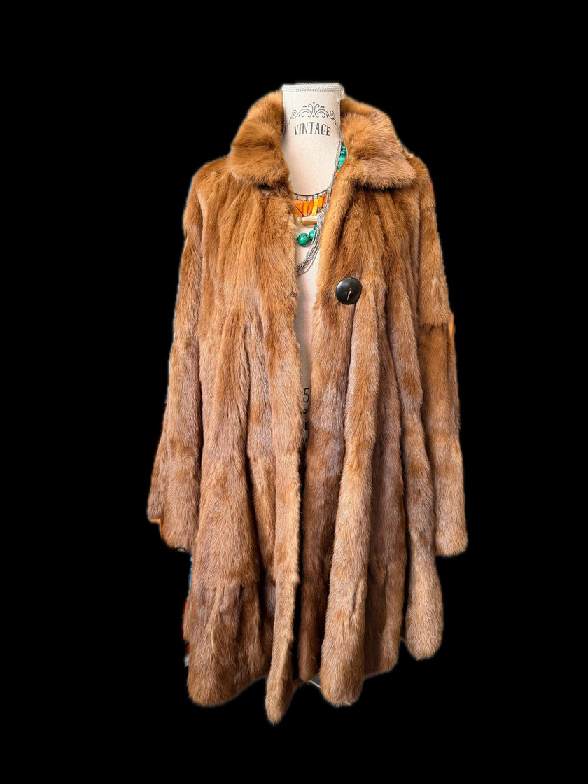 Brown Weasel Fur Cape