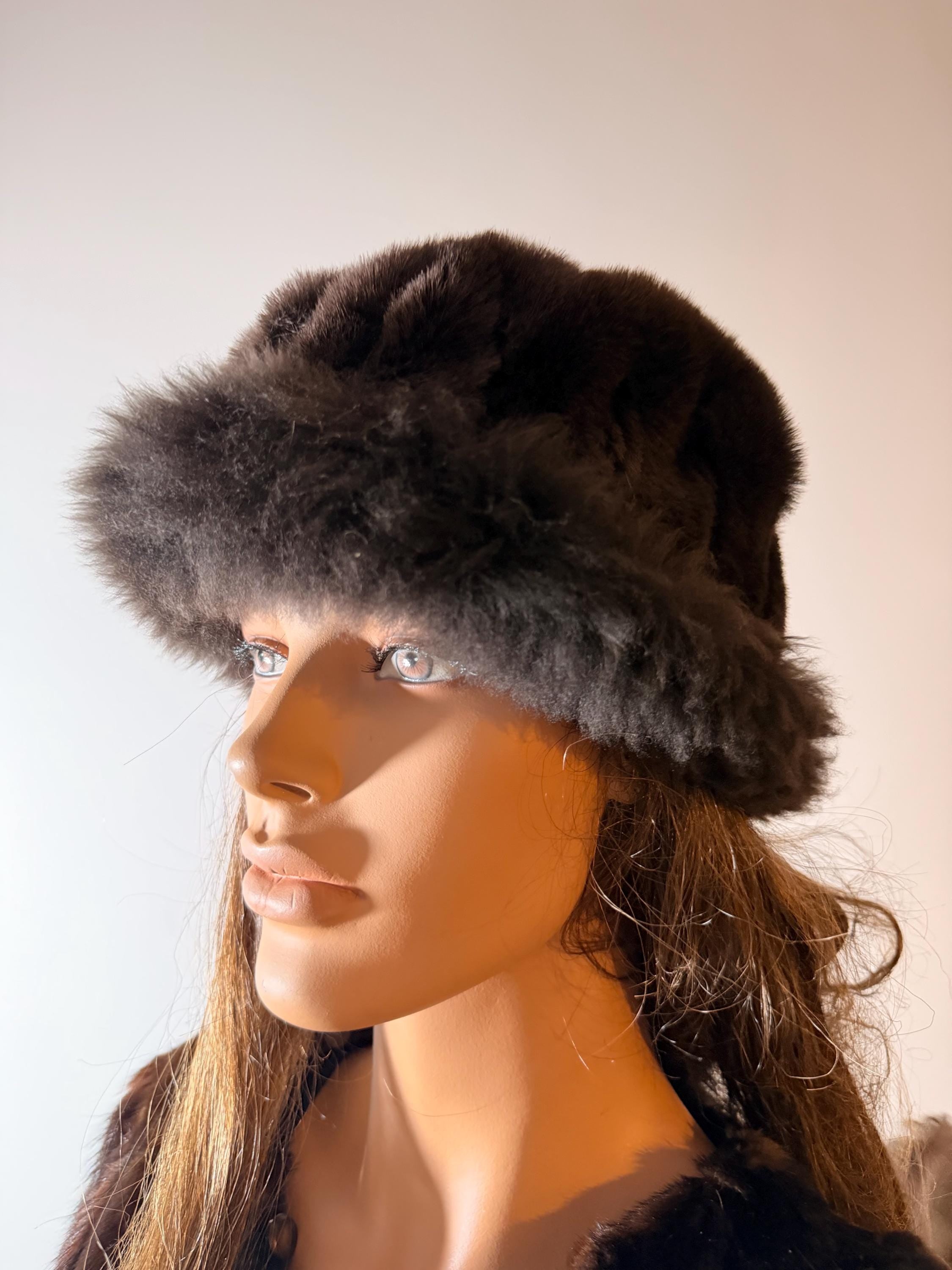 Brown Lamb Fur Hat