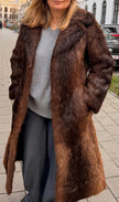 Beaver Fur Coat - S