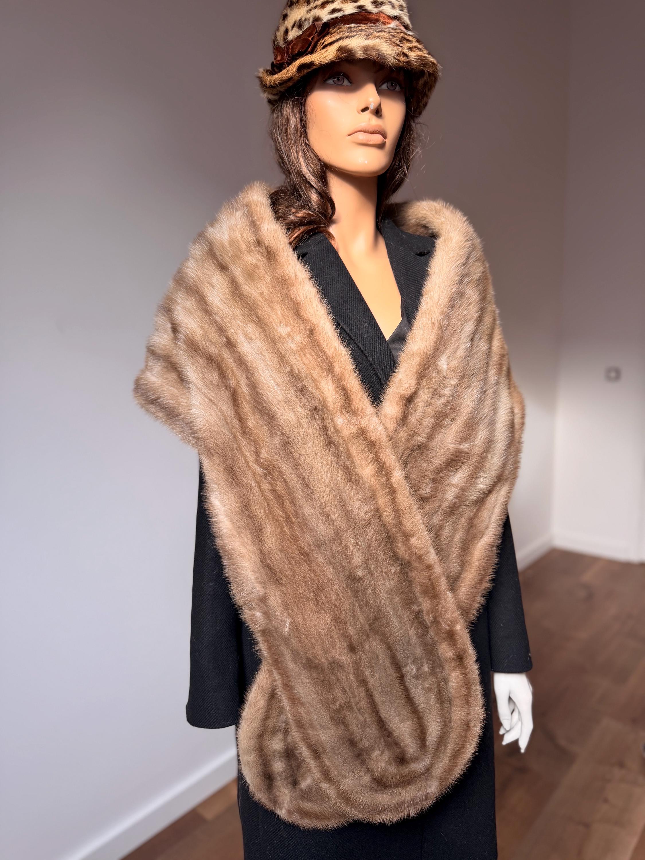 Sapphire Mink Fur Stole