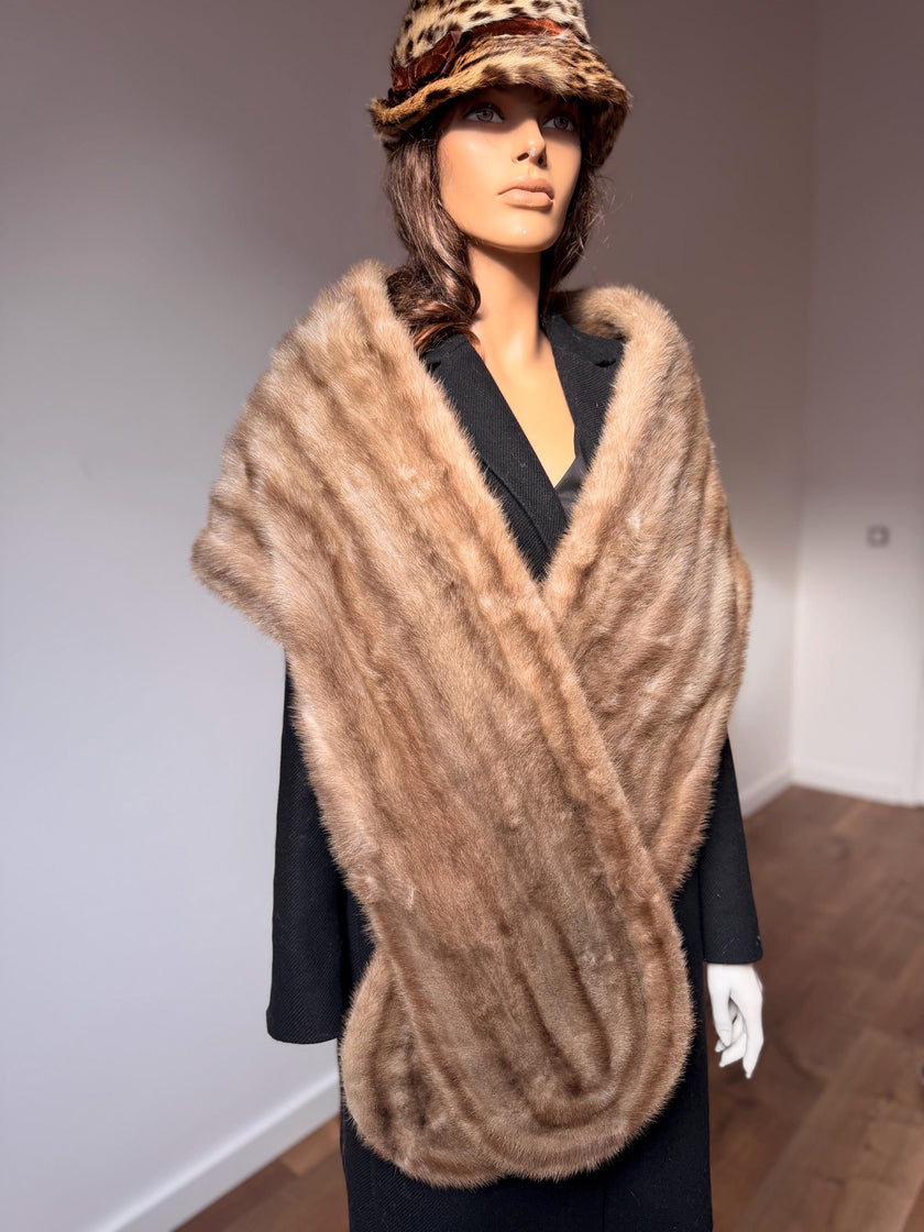 Sapphire Mink Fur Stole