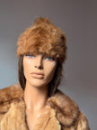Pastel Mink Fur Hat with Pompom
