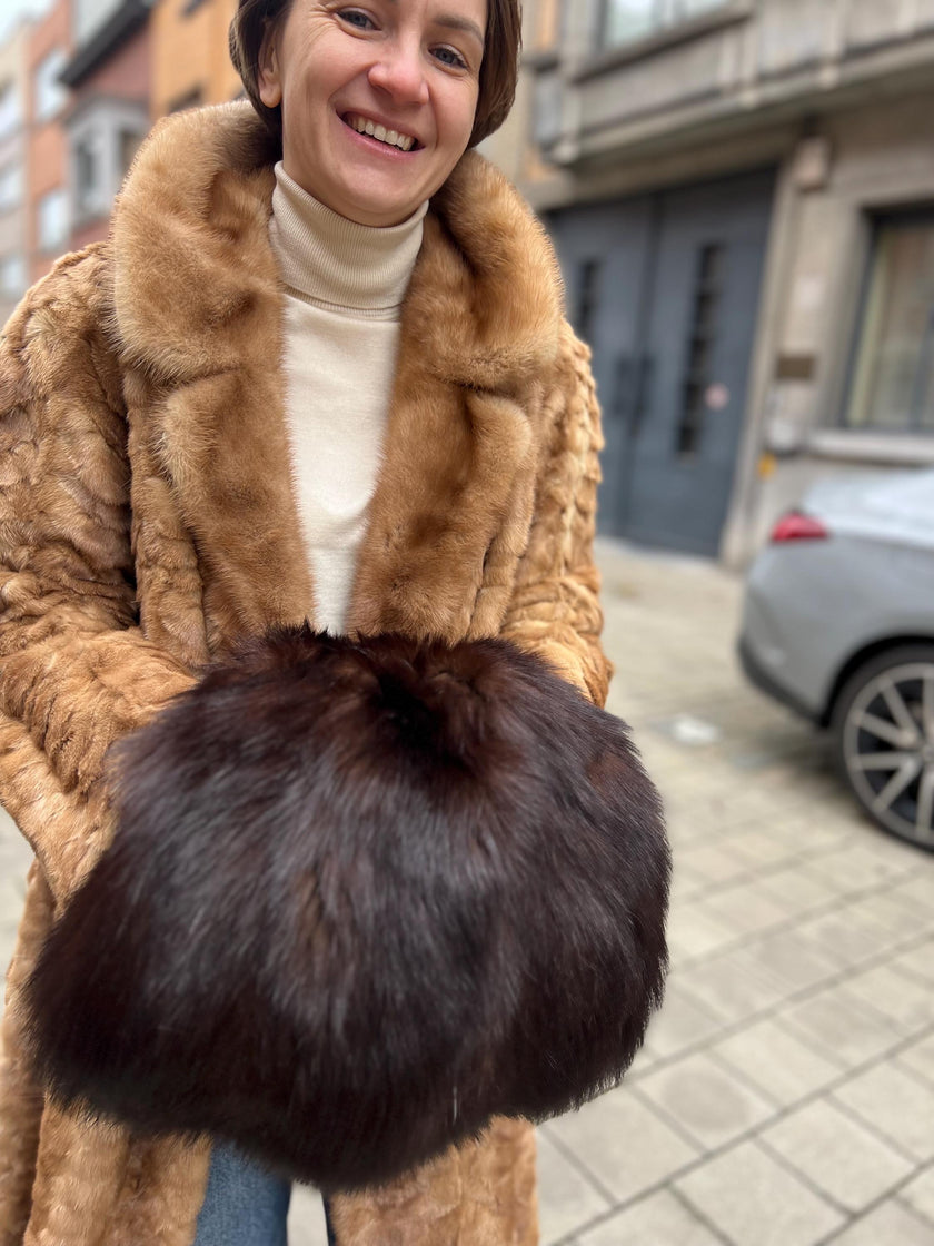 Brown Fur Muff