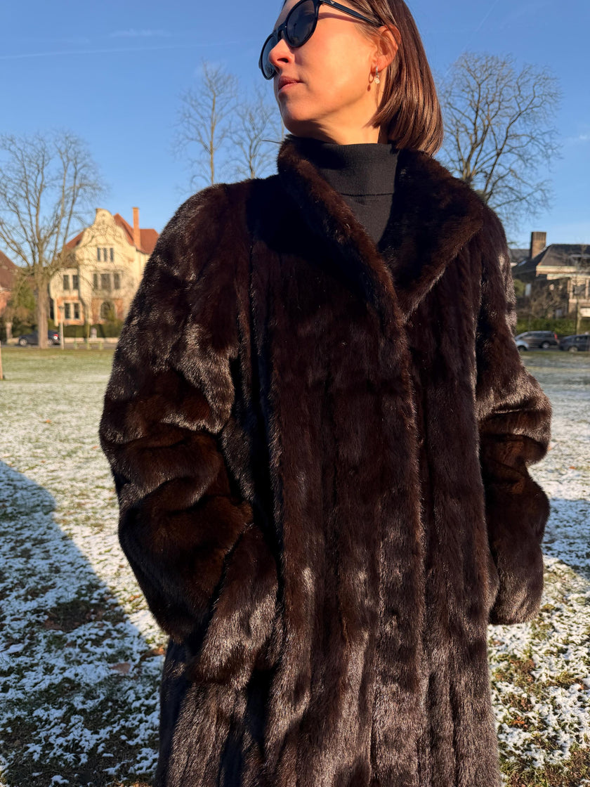 Full-Length Mink Coat - L-4XL