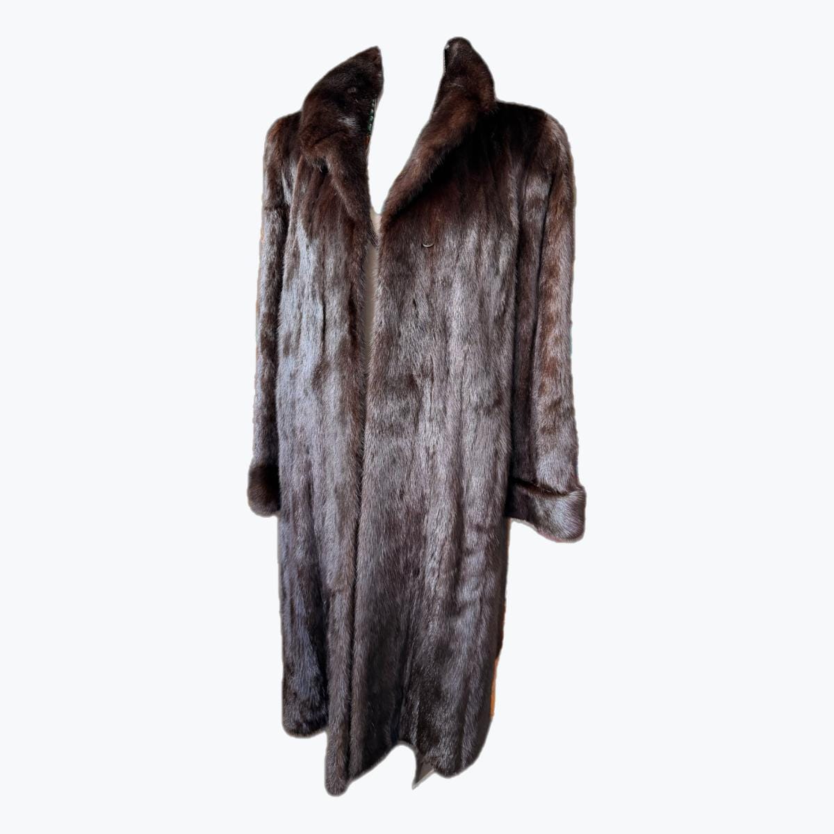 Dark Brown Mink Fur Coat – M-L