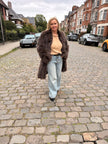 Long Fox Vintage Coat- M-L