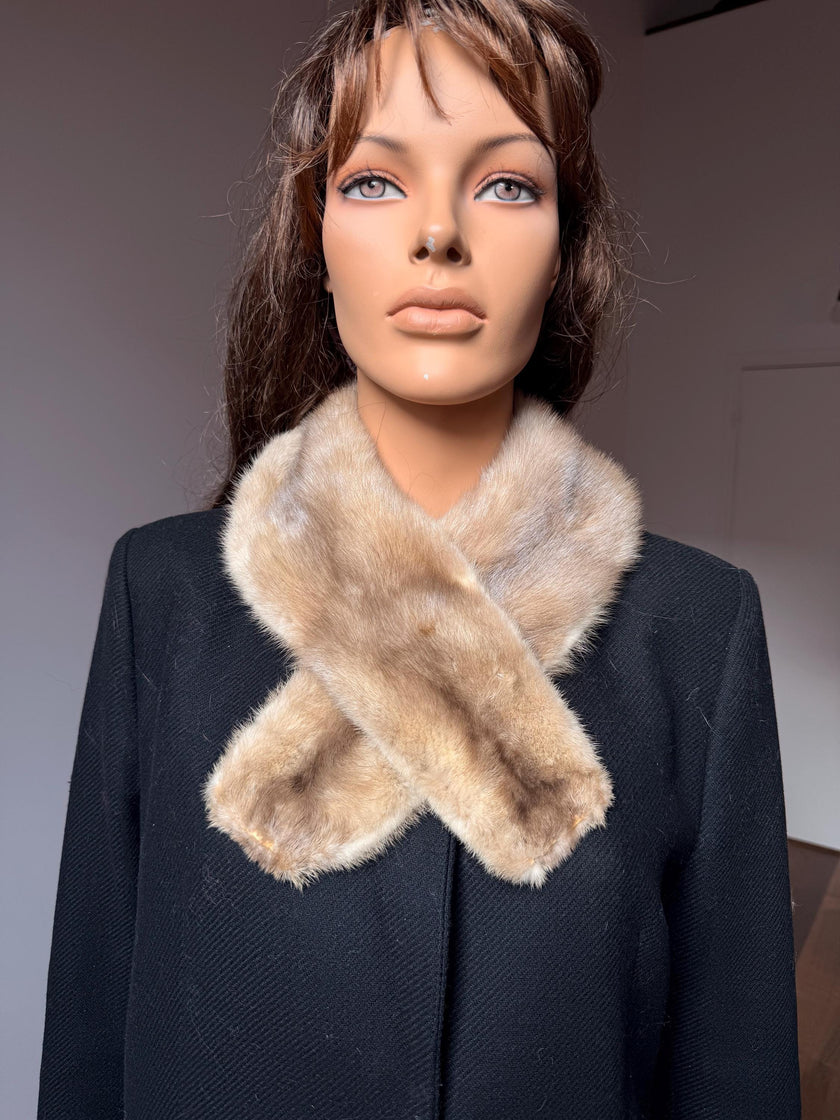 Sapphire Mink Fur Collar