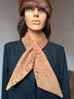 Beige Karakul Fur Scarf