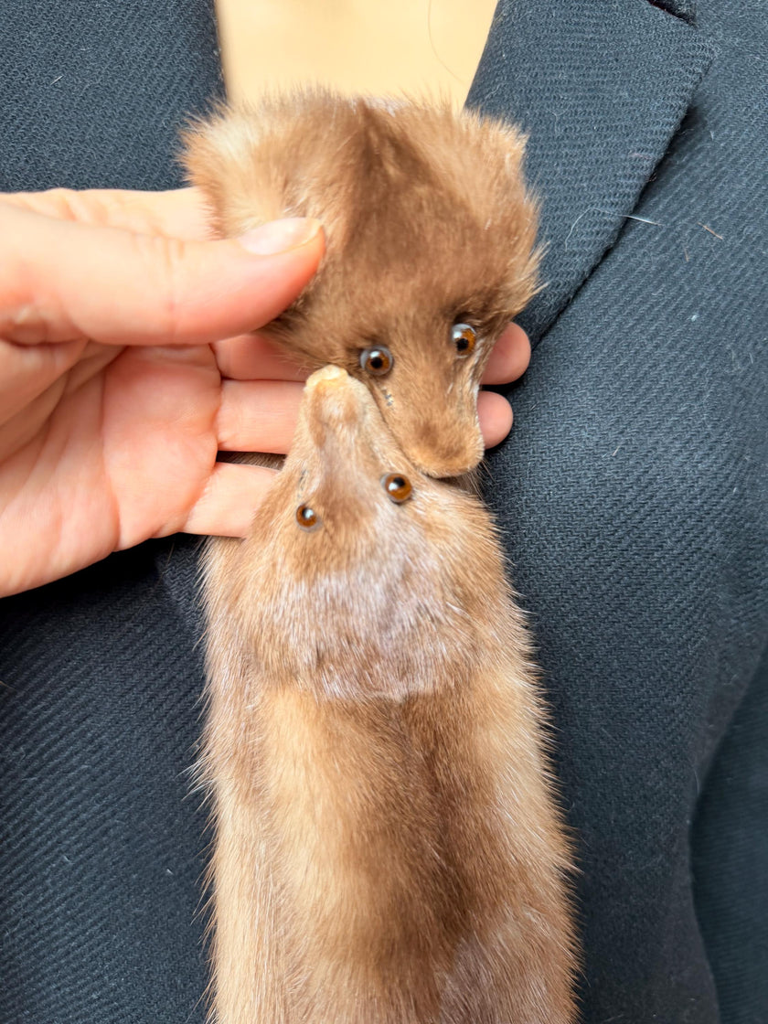Pastel Mink Fur Stole