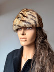 Tiger Print Fur Hat