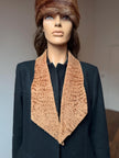 Beige Karakul Fur Scarf