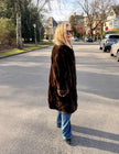 Sheared Beaver Fur Coat  - L-XL