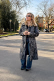 Grey Goat Fur Coat - S