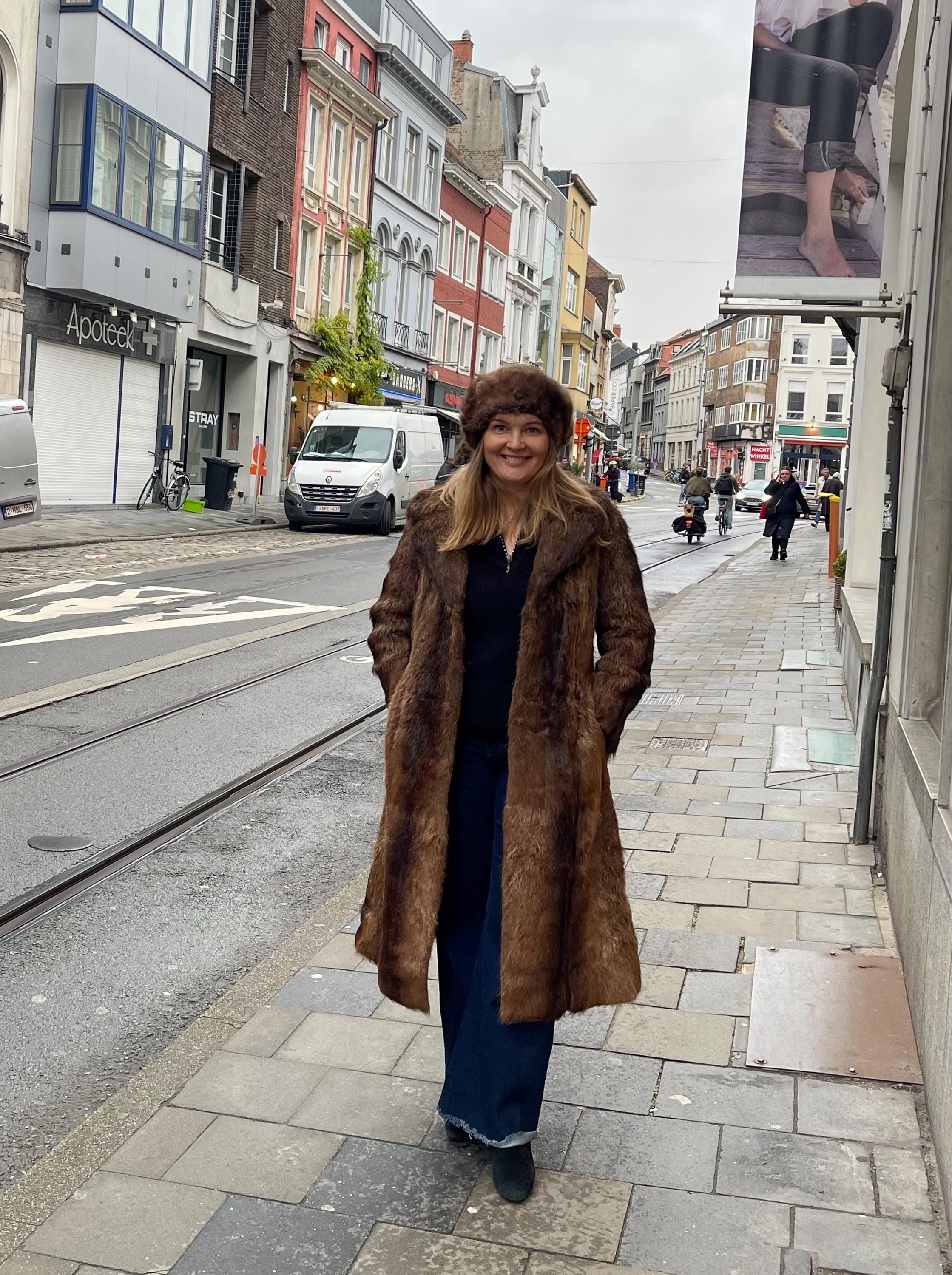 Beaver Fur Coat - S