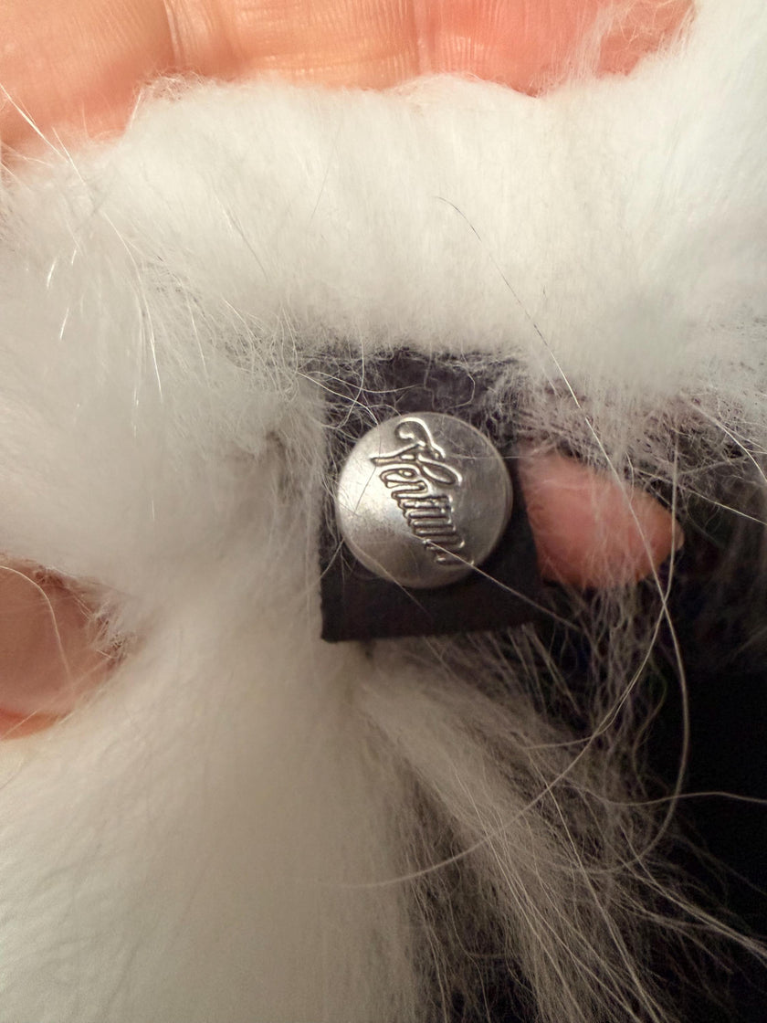 White Raccoon Fur Collar