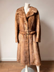 Pastel Mink Fur Coat - S