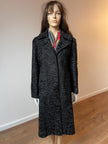 Black Lamb Fur Coat - XL - 2X