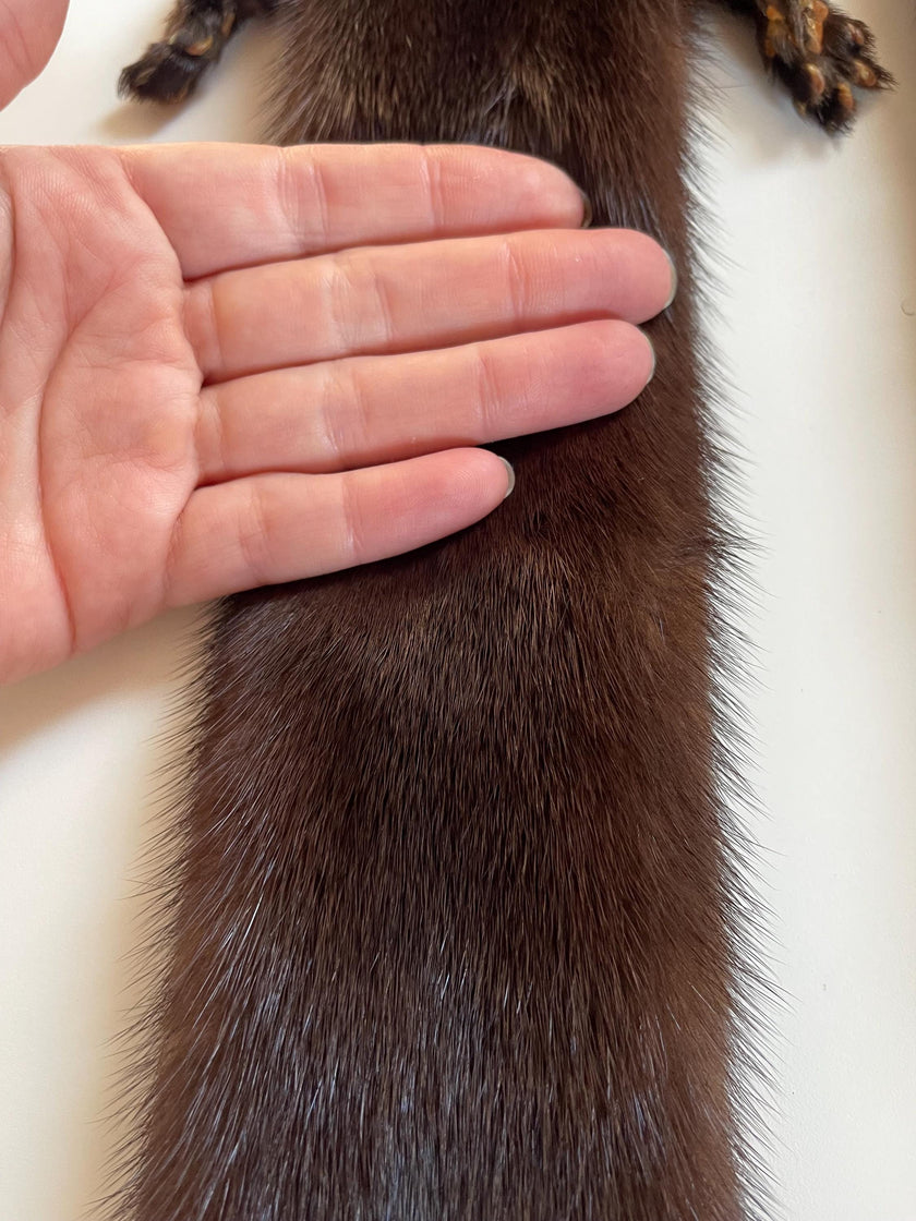 Brown Mink Fur Stole