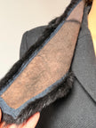 Black Beaver Fur Collar
