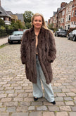 Long Fox Vintage Coat- M-L