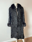 Black Swakara Fur Coat - M–L