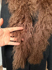 Brown Goat Fur Scarf