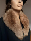 Beige Lamb Fur Collar