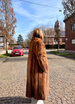 Golden Mink Fur Coat – L-XL