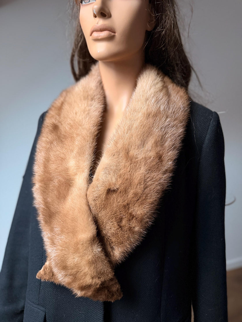 Pastel Mink Fur Collar