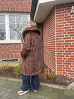 Brown Muskrat Fur Coat - Size L-2XL