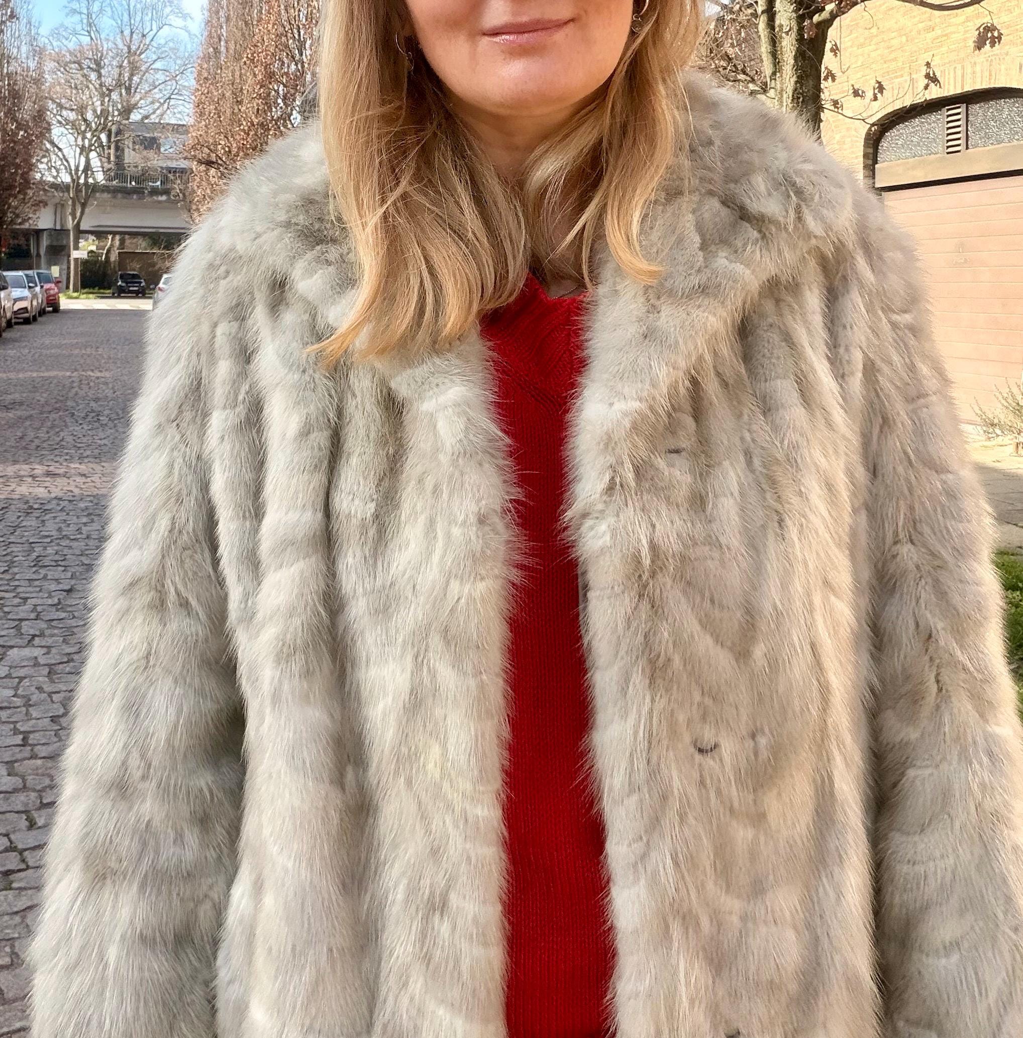 Sapphire Mink Fur Coat - M-L