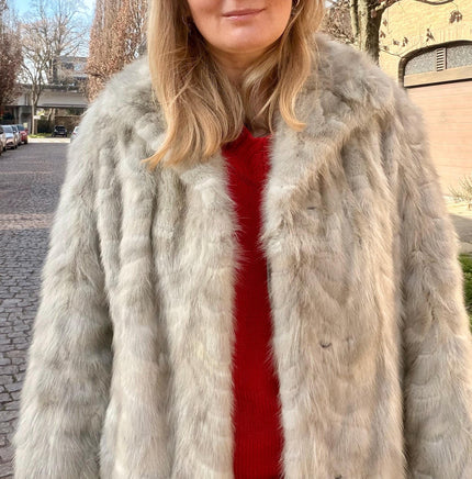 Sapphire Mink Fur Coat - M-L
