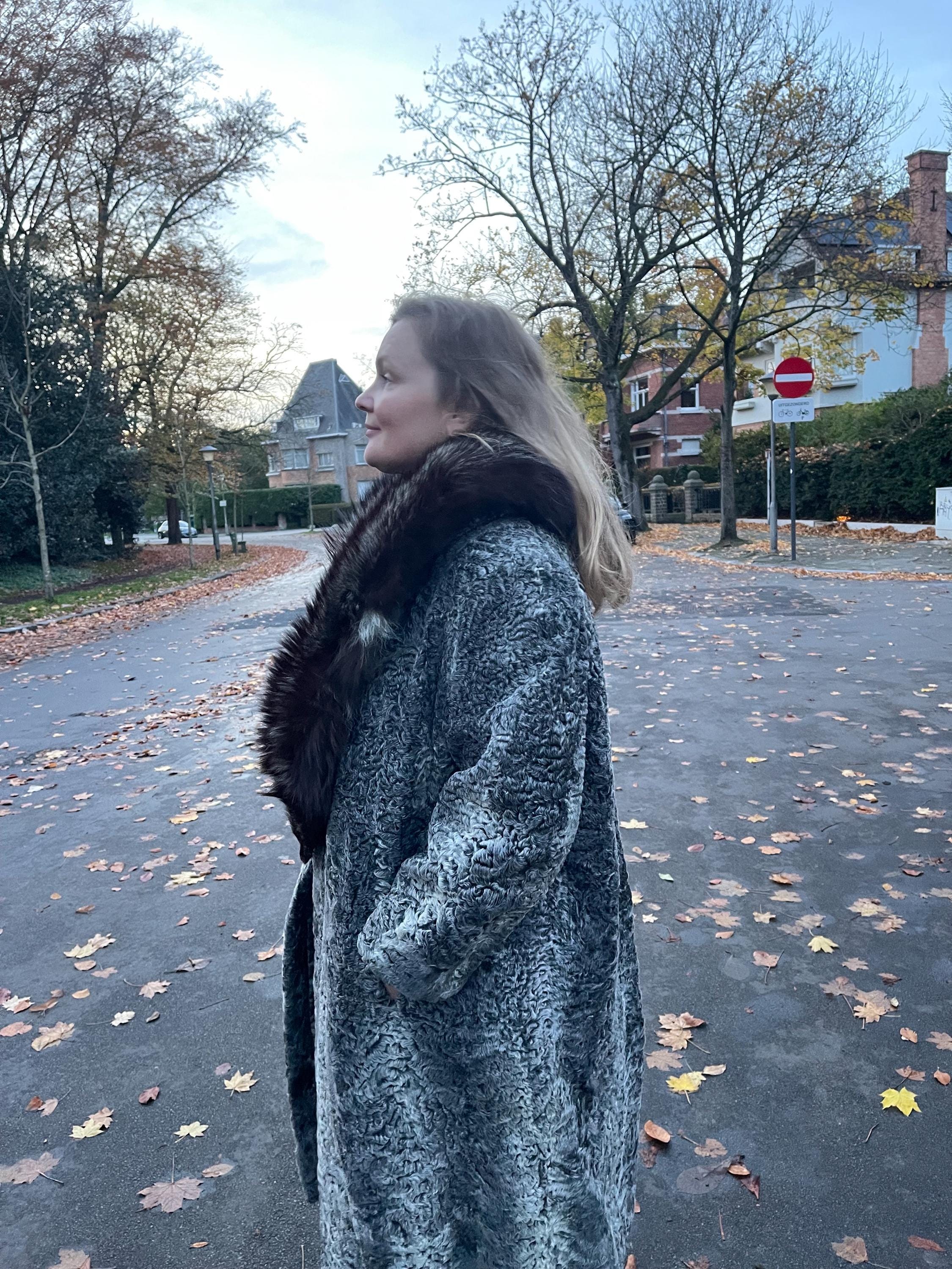 Silver Fox Fur Collar