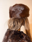 Brown Marmot Fur Hat