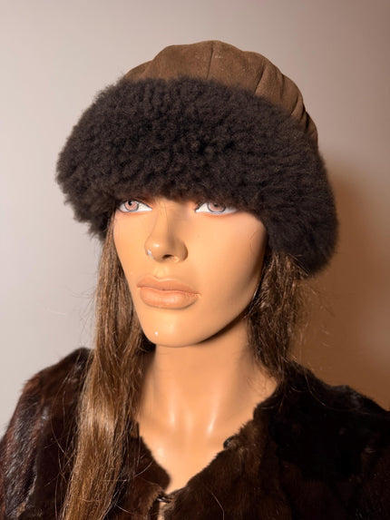 Brown Lamb Fur Hat