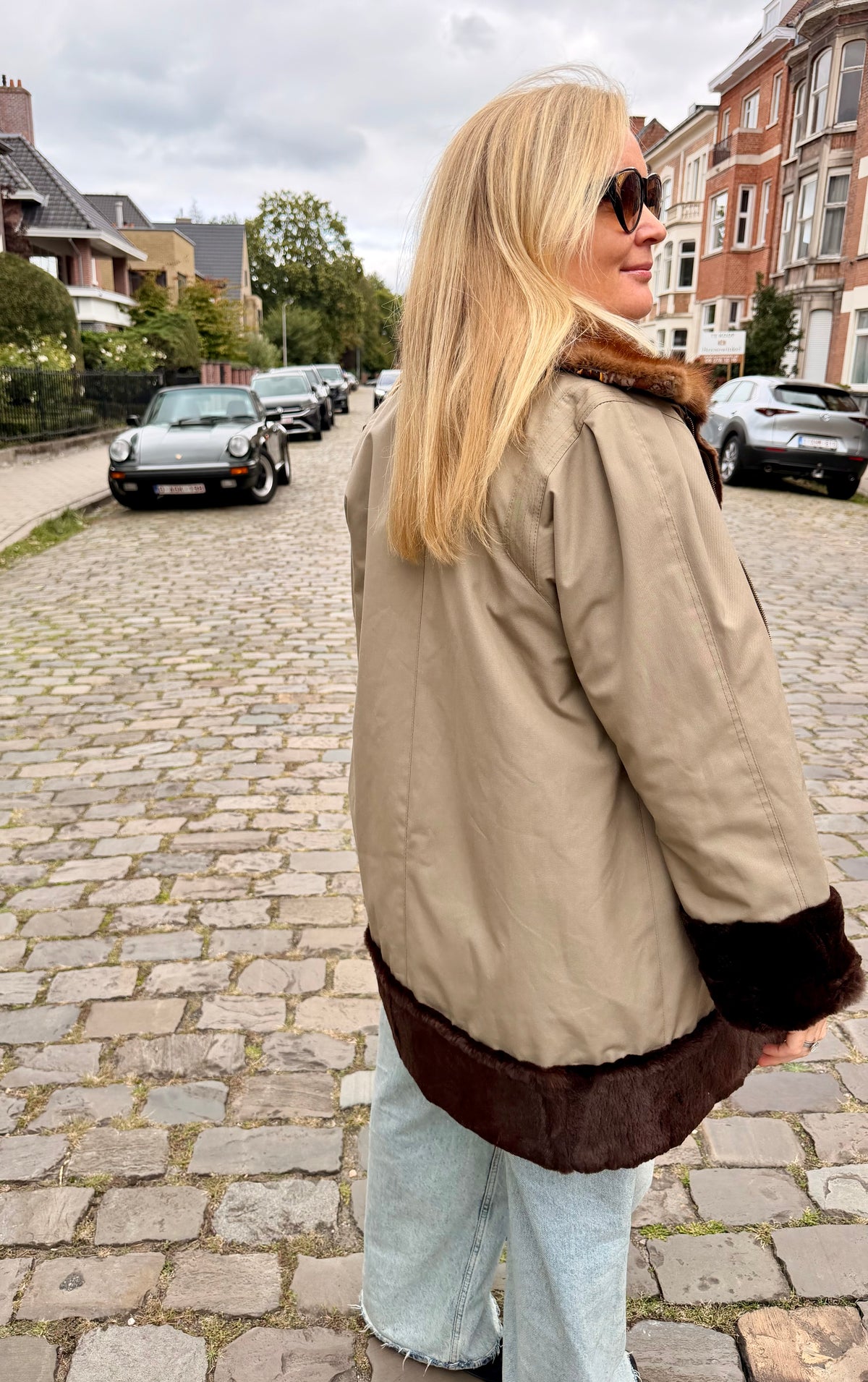 Fur Lined Parka Jacket - M-L