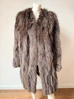 Long Fox Vintage Coat- M-L