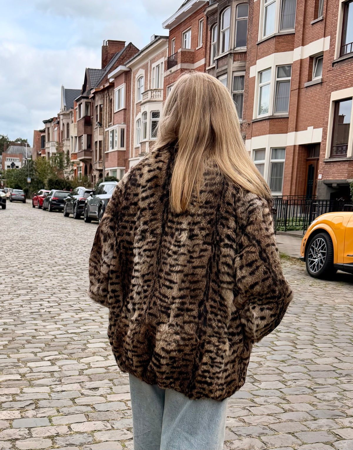 Leopard Print Rabbit Jacket - M-XL